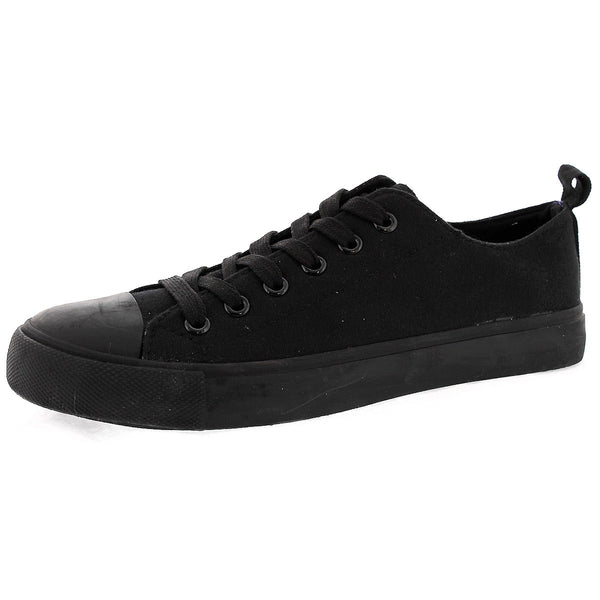 Take A Walk - Women's Ruby Canvas Sneaker - Black - V.I.M. - 1