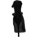 Breckelles - Women's 3 Straps Pointy Heel Dress Shoes - Black - V.I.M. - 4
