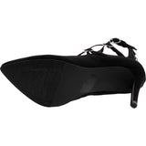 Breckelles - Women's 3 Straps Pointy Heel Dress Shoes - Black - V.I.M. - 5