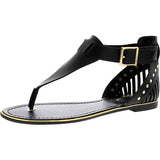 Breckelle's - Women's Jovie Cage Sandals - Black - V.I.M. - 1