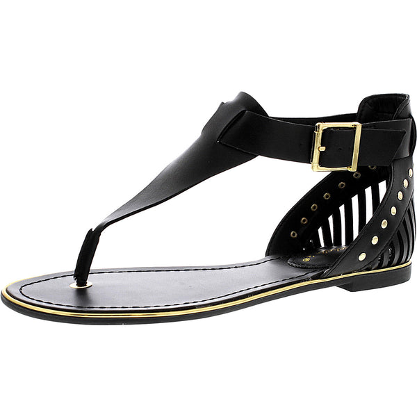 Breckelle's - Women's Jovie Cage Sandals - Black - V.I.M. - 1