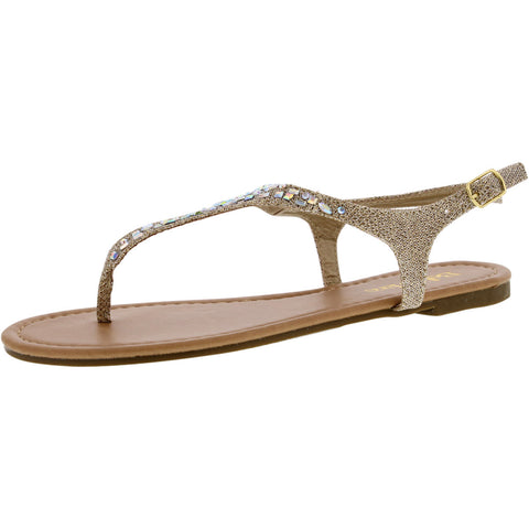 Bella Marie - Women's T Shine Sandals - Gold