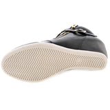 Wild Diva Lounge - Women's Buckle Zipper Wedge Sneakers - Black - V.I.M. - 3