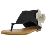 I Love Yo Kids - Junior's Karylle Flower Sandal - Black - V.I.M. - 1