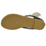 I Love Yo Kids - Junior's Karylle Flower Sandal - Black - V.I.M. - 4