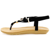 Link - Girls' Stretchable Slingback Slip On - Black Nub - V.I.M. - 2