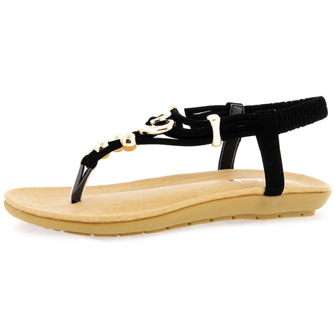 Link - Girls' Stretchable Slingback Slip On Shoes (Toddler/Little Kid/Big Kid) - Black