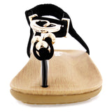 Link - Girls' Stretchable Slingback Slip On - Black Nub - V.I.M. - 3