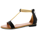 Link - Kid's Metal Piece Glaide Sandals - Black - V.I.M. - 1