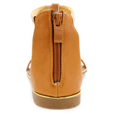 Link - Junior's Metal Piece Glaide Sandals -Tan - V.I.M. - 4