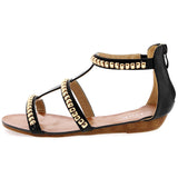 Link - Junior's Studded Gladie Sandals - Black - V.I.M. - 2