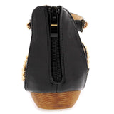 Link - Junior's Studded Gladie Sandals - Black - V.I.M. - 4